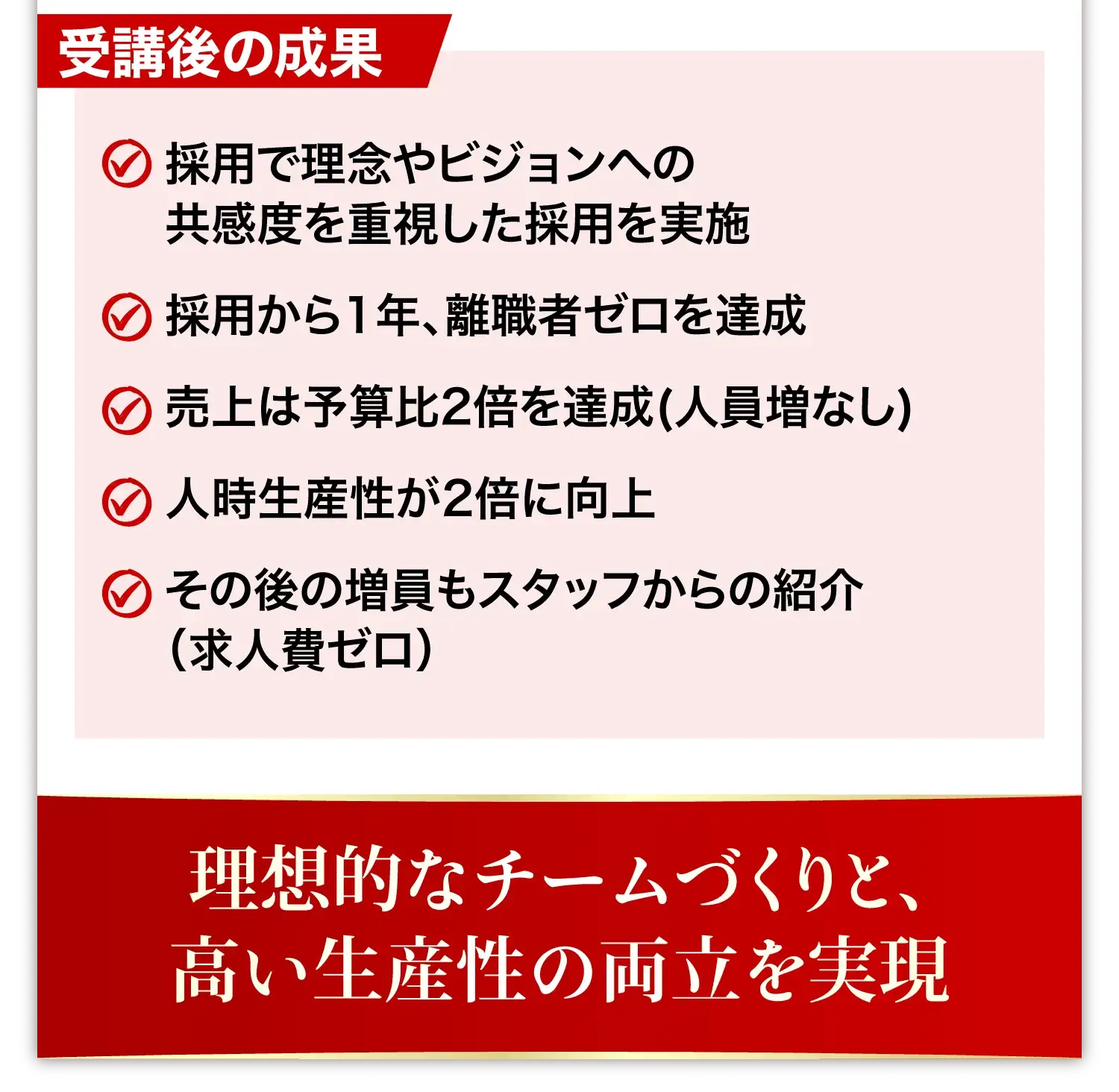 理想的なチームづくりと、高い生産性の両立を実現